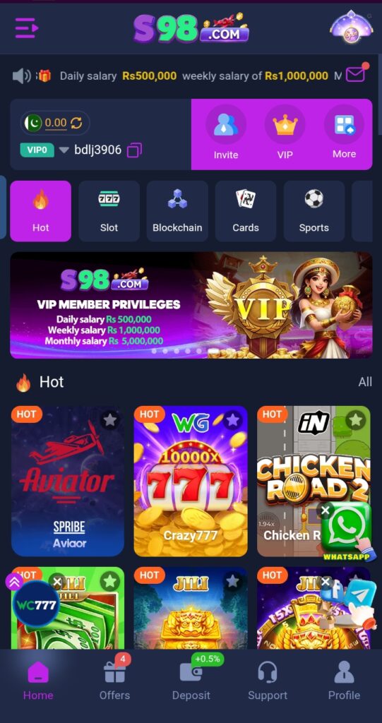 S 98 game